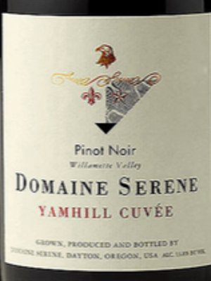 Photo of a wine label for Domaine Serene
